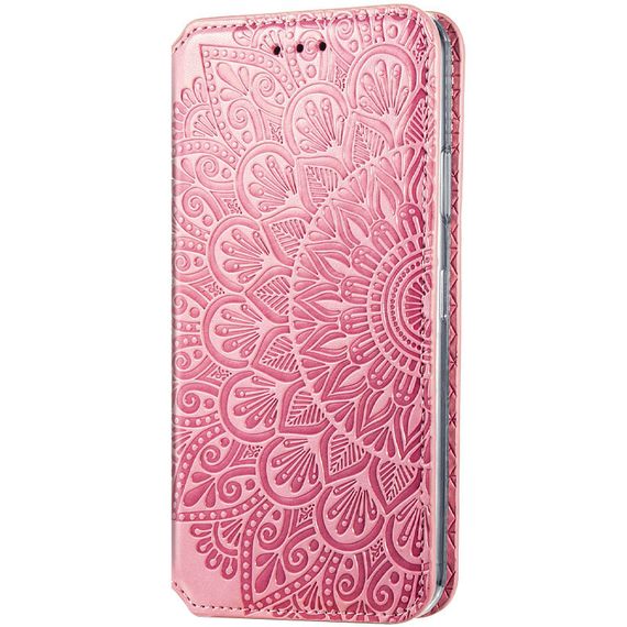 Кожаный чехол книжка GETMAN Mandala (PU) для Xiaomi Mi 10T Lite / Redmi Note 9 Pro 5G Штучна шкіра, Слот для візитки, Рожевий