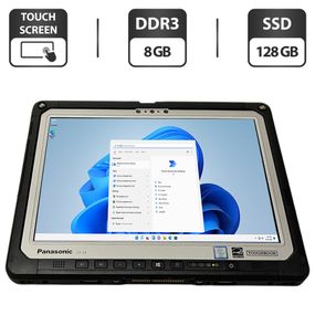 Захищений планшет Panasonic Toughbook CF-33 / 12" (2160x1440) IPS Touch / Intel Core i5-7300U (2 (4) ядра по 2.6 - 3.5 GHz) / 8 GB DDR3 / 128 GB SSD / Intel HD Graphics 620 / WebCam / Стилус / Два АКБ / Без клавіатури б/в