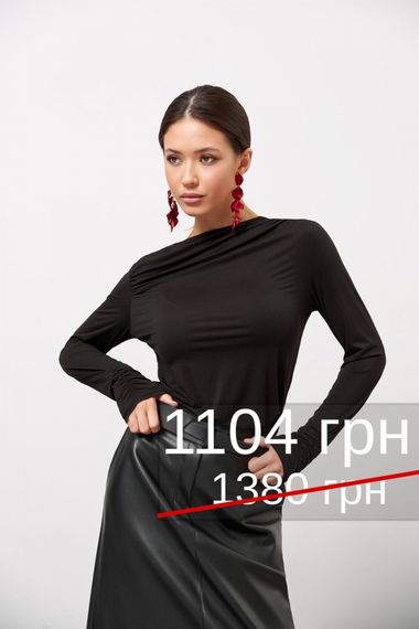 Лонгслів з драпіруванням 3027 | Зображення 7