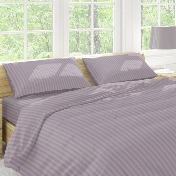 Комплект постільної білизни Stripy Seafog SoundSleep бязь полуторний | Зображення 4