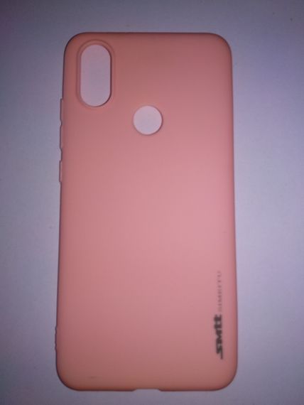 Чохол силіконовий (TPU) SMTT накладка для Xiaomi Mi A2/ Mi 6x Pink