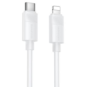 Дата кабель Borofone BX123 Leya Type-C to Lightning 30W (1m) White