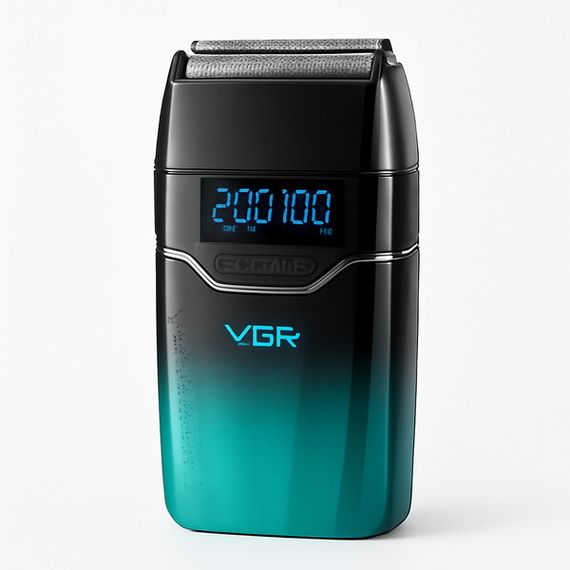 Електробритва VGR V-308 GREEN, подвійне лезо, 9000 RPM, LED Display (46118-V308_600) | Зображення 3