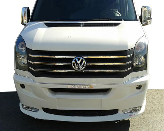 Передний бампер 2012-2024 (Era прямой, под покраску) для Volkswagen Crafter | Зображення 1