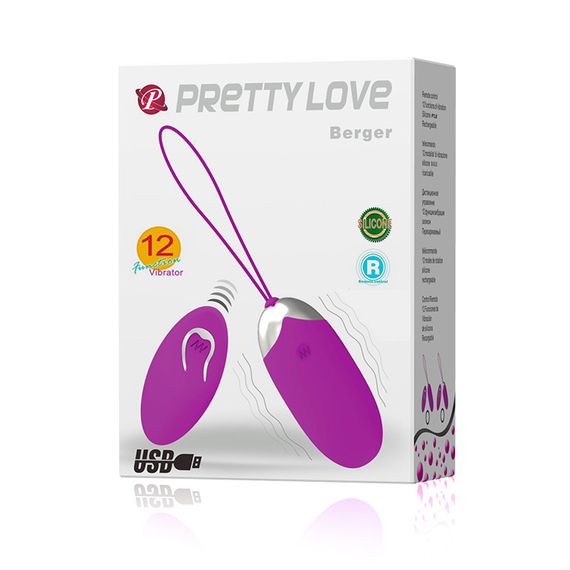 Віброяйце - Pretty Love Berger Vibrating Egg Purple sexstyle | Зображення 6