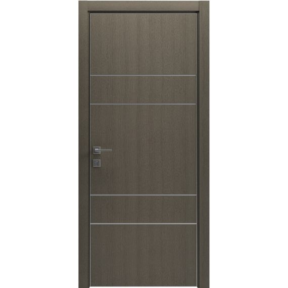 Двері міжкімнатні Rodos MODERN Flat 4 Сірий дуб