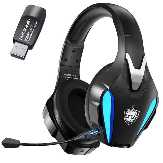 Бездротові ігрові навушники PHOINIKAS Q5S (2.4G) — із підтримкою віртуального об’ємного звуку 7.1