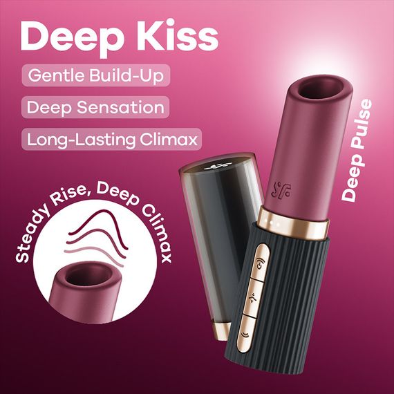 Вакуумный стимулятор Satisfyer Deep Kiss Sex Aura | Зображення 2