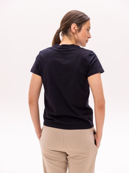 Футболка жіноча базова чорного кольору, 2XL | Зображення 1