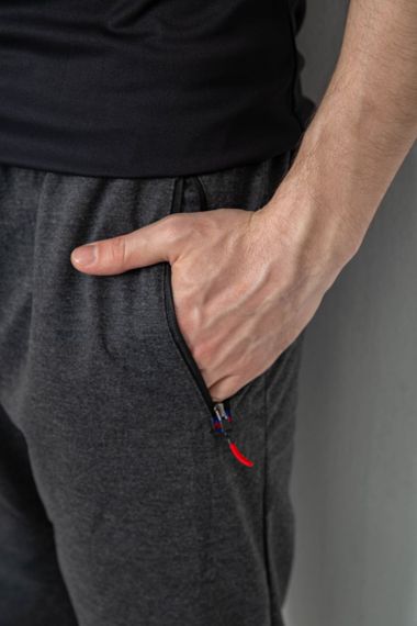 Спорт штани чоловічі, колір темно-сірий, 244R41734 | Зображення 4