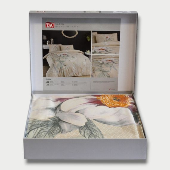 Постельное белье TAC Satin 200×220 см Frida | Зображення 3