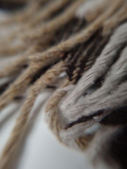 Плед-покрывало клетчастый, бежевый / шотландский стиль / 140 х 200 см / 50% шерсти | Зображення 3