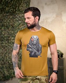 Тактическая потоотводящая футболка predator coyot ПП4652