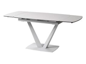 Стол Elvi Pure White, белая керамика 1200(+500)х800х760 мм