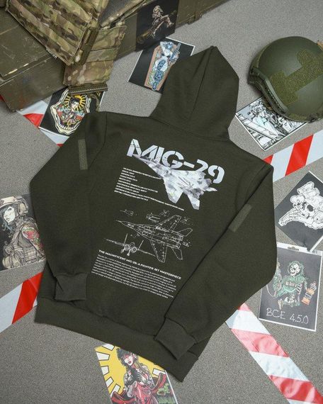 Худі CELEO на флісі Mig-29 олива ВТ3850