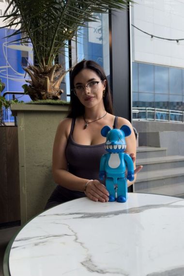 Bearbrick статуетка ведмідь Беарбрік 28 см mb023 блакитний | Зображення 3