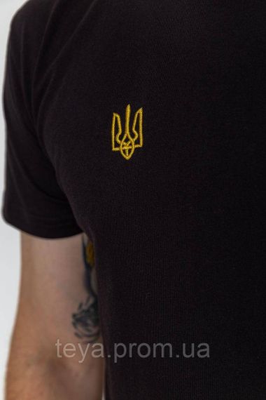 Футболка чоловіча патріотична, колір чорний, розмір L FA_008114 | Зображення 4