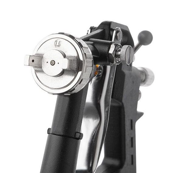 Фарбопульт пневматичний HP, форсунка 1.5 мм, нижній металевий бачок 1000 мл.,5бар INTERTOOL PT-02111 | Зображення 1