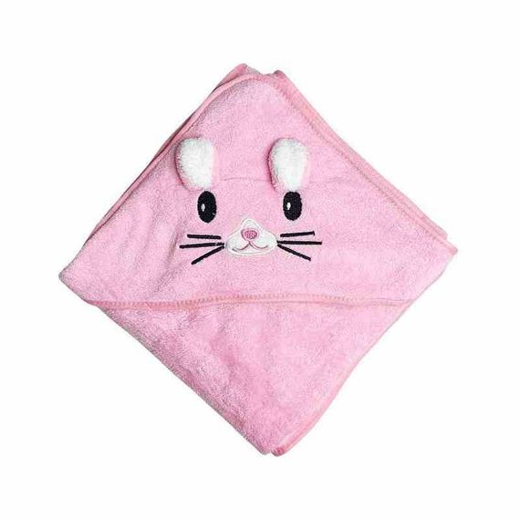 Детское полотенце с капюшоном MGZ-0640(Pink) размер 80х80 см
