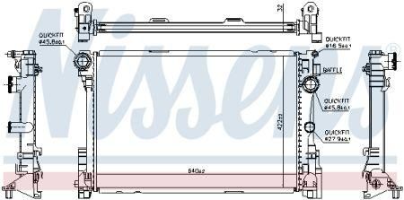 Радіатор охолодження Mercedes W204, S204, C204, W212, S212, C207, A207 | Зображення 1