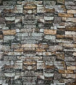 Самоклеюча декоративна 3D панель піщаник смарагд Loft Expert 700x770x5 мм