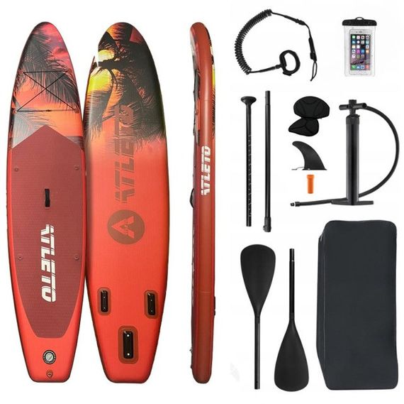 Сапборд SUP-дошка Atleto Miame 350 см надувна для плавання з сидінням та веслом 42400970 | Зображення 2