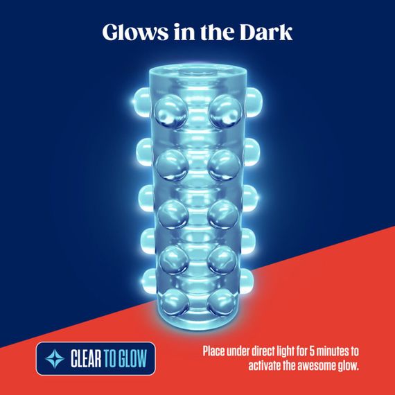 Мастурбатор Blush Rize – Swich Glow in the Dark Masturbator Clear, двусторонний, светится в темноте | Зображення 3