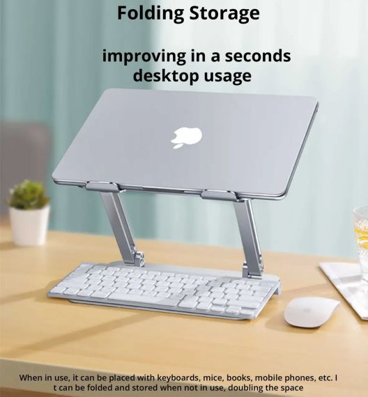 Підставка для ноутбука або планшета UGREEN Настільнаалюмінієва регульована Grey | Зображення 8