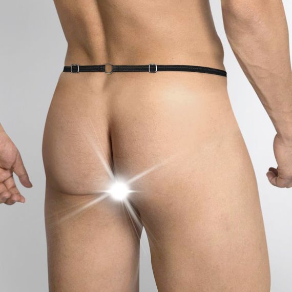 Чоловічі труси XS-2XL із силіконовою анальною пробкою Art of Sex - Joni plug panties size S Black | Зображення 1
