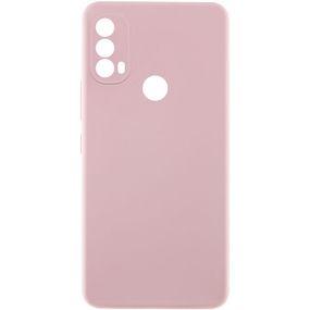 Чехол Silicone Cover Lakshmi Full Camera (AAA) для Motorola Moto E40 Розовый / Pink Sand