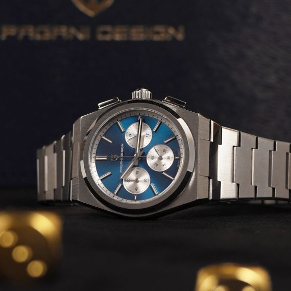 Чоловічий годинник Pagani Design PD-1761 Silver-Blue | Зображення 4