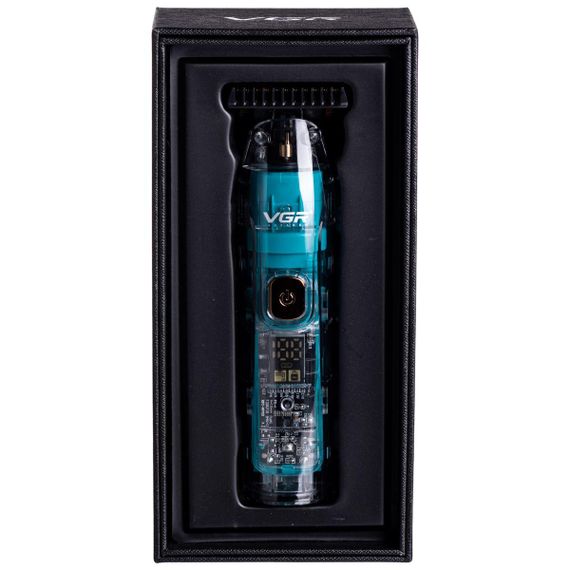 Тример для стрижки акумуляторний з 4 насадками Зелений VGR V-961 | Зображення 8