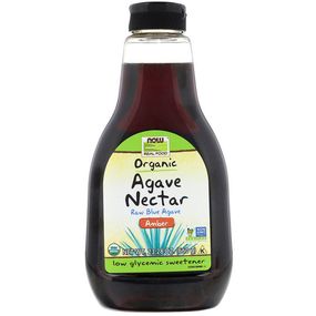Суперфуд NOW Foods Real Food, Organic Agave Nectar, Amber, 23.28 oz 660 ml
