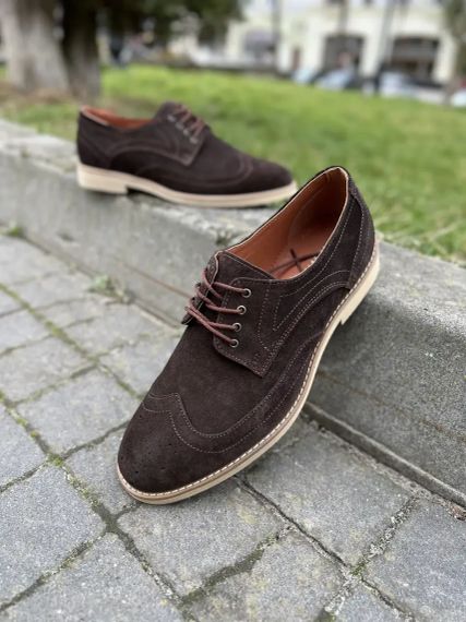 Туфли замшевые коричневые 40 размер | Зображення 2