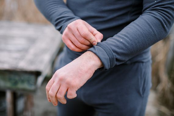 Термобілизна чоловіча Tribe Microfleece сірий 2XL, тепла флісова термобілизна трайб для риболовлі полювання туризму кемпінгу ЗСУ | Зображення 6