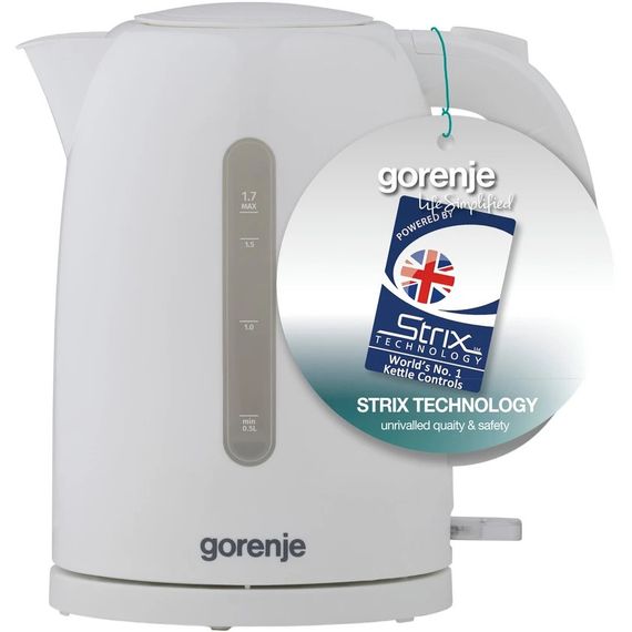 Електрочайник Gorenje K17W 1.7 л білий | Зображення 3