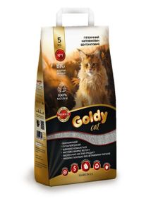 Наповнювач бентонітовий Goldy Cat Premium Big (велика фракція 3,6-6 мм) для котячого туалету, 5 кг