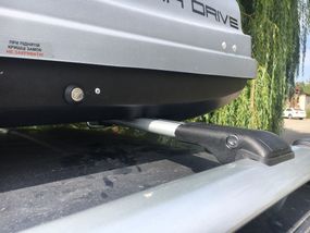Перемички на рейлінги під ключ WingBar V1 (2 шт) Сірий для Peugeot Partner Tepee 2008-2018рр
