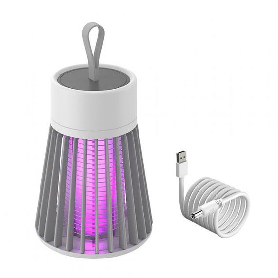 Знищувач комах для будинку Electronic shock Mosquito killing lamp НА АКУМУЛЯТОРІ для походу на природу KQ-16 | Зображення 4