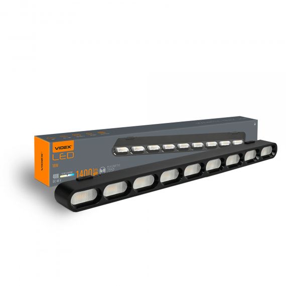 Світильник МАГНІТНИЙ трековий VIDEX LD19B 18W 4000K 48V Black