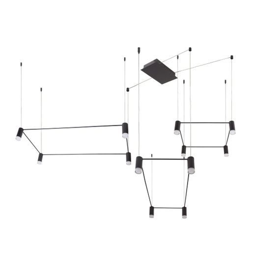 Люстра лофт подвесная LED 60W WW BK (BL-838S/3)
