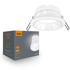 LED Світильник врізний під лампу GX53 білий VL-SPF28R-W Videx