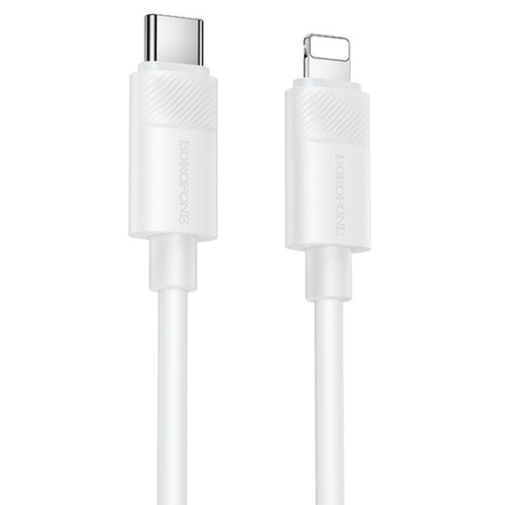 Дата кабель Borofone BX123 Leya Type-C to Lightning 30W (1m) White