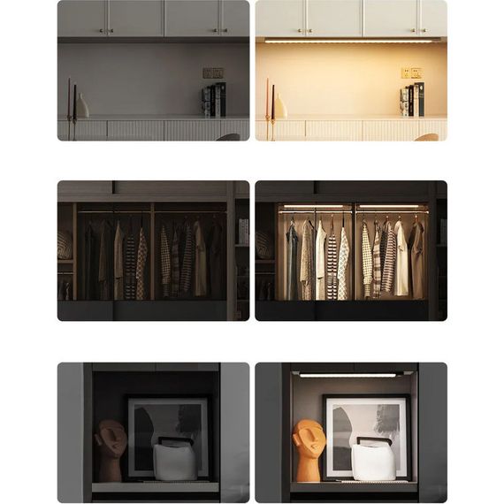 Сенсорный светильник LED с датчиком движения MZ-L1803 (35*11,5*300mm) Black | Зображення 2