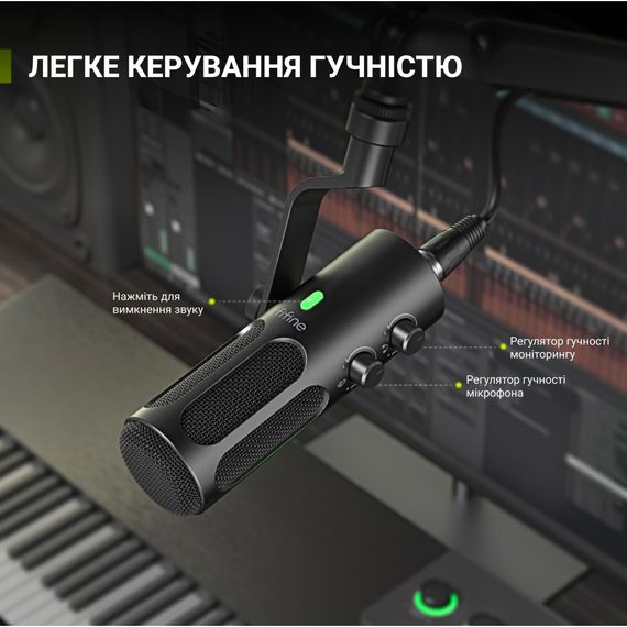 Мікрофон Fifine Tank 3 USB/XLR Black (Tank3) | Зображення 6