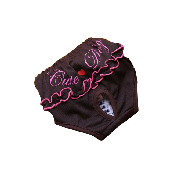 Труси гігієнічні для тічки в собак чорна кава S