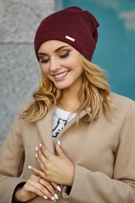 Шапка «Лола»  бордовый