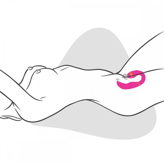 Подвійний вібратор з вакуумною стимуляцією Adrien Lastic My G PINK sexstyle | Зображення 8