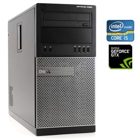 Игровой ПК Dell Optiplex 9020 Tower / Intel Core i5-4570 (4 ядра по 3.2 - 3.6 GHz) / 16 GB DDR3 / 500 GB SSD / nVidia GeForce GTX 1050 Ti, 4 Гб GDDR5 128-bit / DVD-ROM / Win 10 Pro + Кабель питания б/у