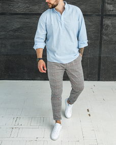 Штани змійка карта сірий S L